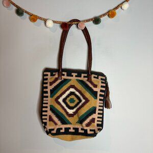 Pine Creek canvas tribal tote bag